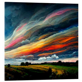 Acrylglas print Fantasy in the Sky V