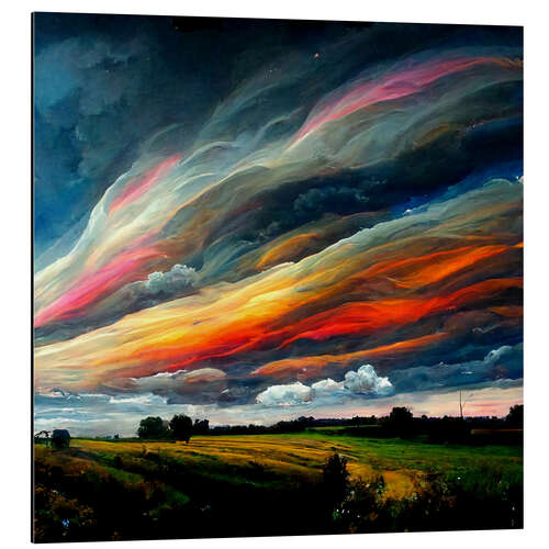 Tableau en aluminium Fantasy in the Sky V