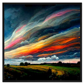 Gerahmter Kunstdruck Fantasy in the Sky V