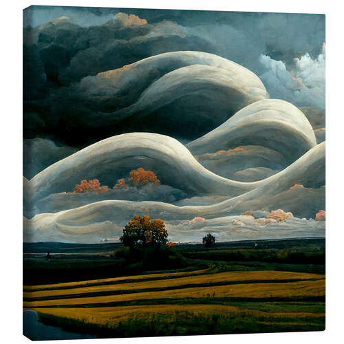 Tableau sur toile Curved Clouds III