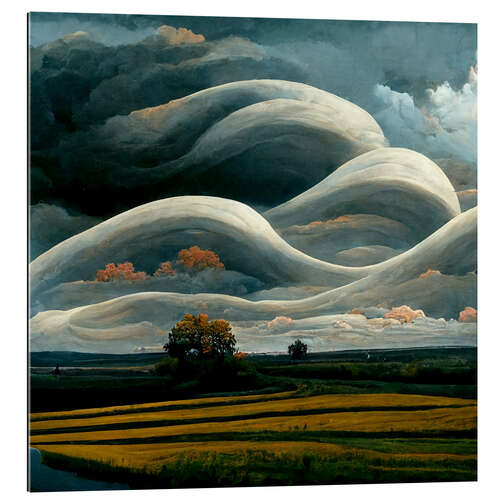 Gallery print Curved Clouds III