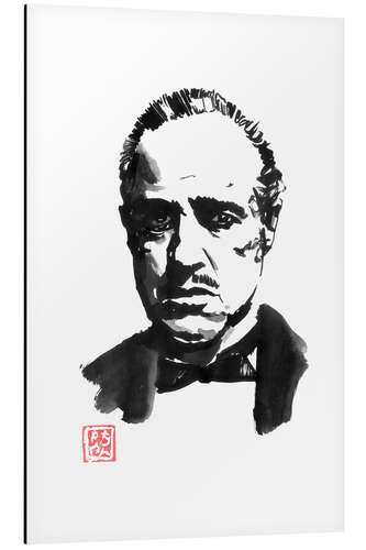 Aluminium print Don Corleone