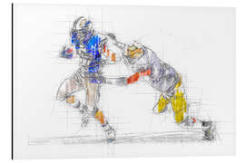 Aluminium print American Football III