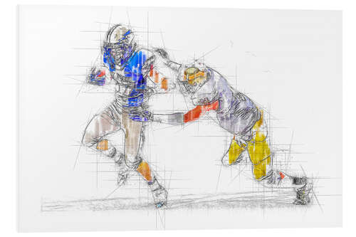 Foam board print American Football III