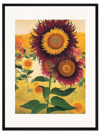Gerahmter Kunstdruck Sonnenblumen