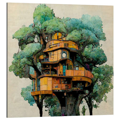 Aluminium print Treehouse II