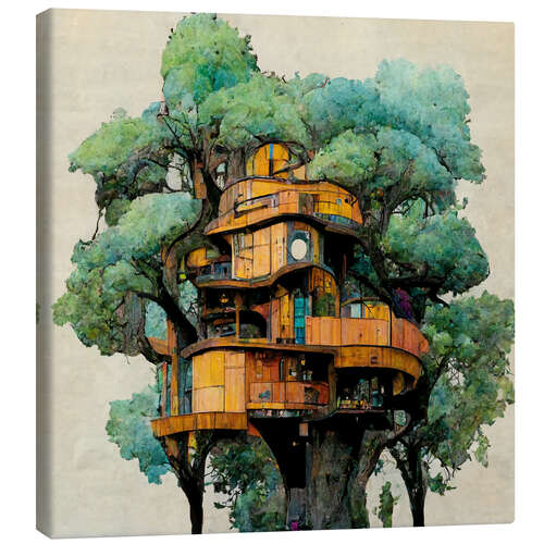 Quadro em tela Treehouse II