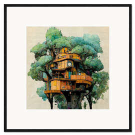 Stampa artistica con cornice Treehouse II