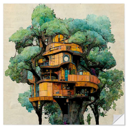 Muursticker Treehouse II