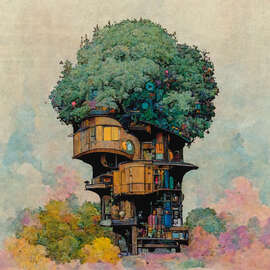 Magnettafel Baumhaus I