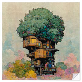 Muursticker Treehouse I