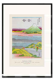 Gerahmter Kunstdruck Kanaya Juku - 53 Stations of the Tokaido