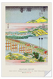 Naklejka na ścianę Okazaki Shuku - 53 Stations of the Tokaido