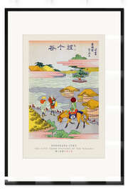 Gerahmter Kunstdruck Hodogaya Juku - 53 Stations of the Tokaido