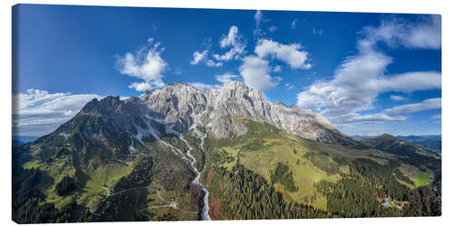 Tableau sur toile Aerial view of the Hochkönig, Austria