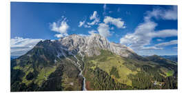 Foam board print Aerial view of the Hochkönig, Austria