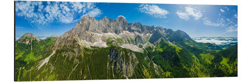 Aluminium print Breithorn, Schönfeldspitze and Selbhorn in Panorama