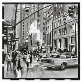 Gerahmter Kunstdruck New York People