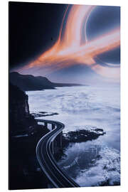 Magnettafel Straße zum Schwarzen Loch des Ozeanplaneten