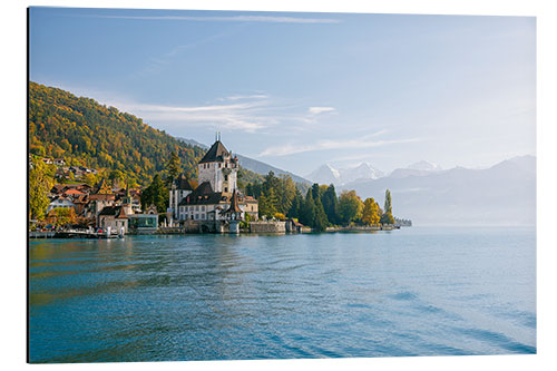 Alubild Schloss Oberhofen in den Berner Alpen