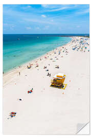 Wandsticker Sommer am Strand von Miami