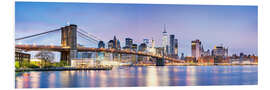 Foam board print New York skyline panorama