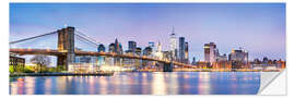 Sticker mural New York skyline panorama