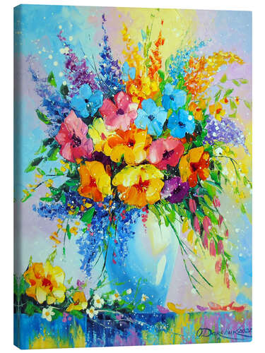 Canvas print Bouquet of summer flowers