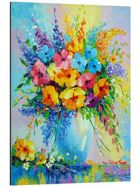 Magnettafel Strauß aus Sommerblumen