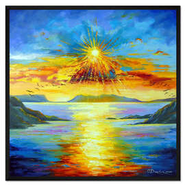 Gerahmter Kunstdruck Frieden im Sonnenschein