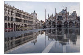 Magnettafel Spiegelung des Markusdom in Venedig