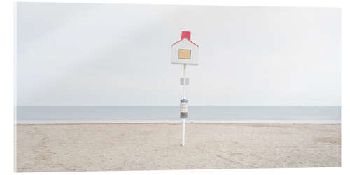 Akryylilasitaulu Birdhouse on the beach