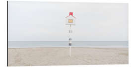 Tableau en aluminium Birdhouse on the beach