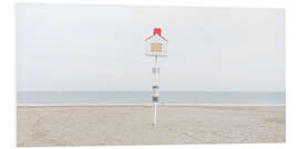 Foam board print Birdhouse on the beach