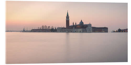 Acrylic print San Giorgio Maggiore dipped in pastel