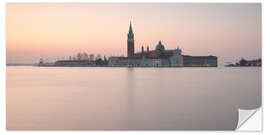 Adesivo murale San Giorgio Maggiore immerso nel pastello