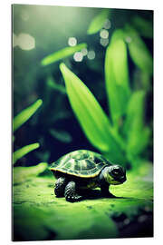 Quadro em plexi-alumínio Baby Turtle