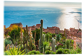 Acrylic print Looking northwest from Eze near Nice