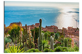 Tableau en aluminium Looking northwest from Eze near Nice