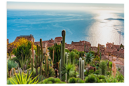 Foam board print Looking northwest from Eze near Nice