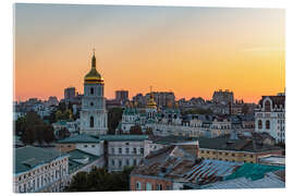 Akrylbilde Saint Sophia Cathedral in the sunset, Kyiv