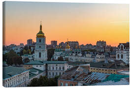 Canvas-taulu Saint Sophia Cathedral in the sunset, Kyiv