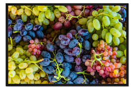 Gerahmter Kunstdruck Trauben auf dem GUM Markt in Jerewan