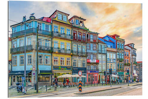 Gallery print Colourful facade in Porto, Portugal