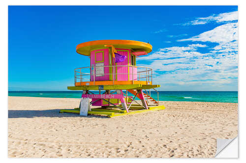 Naklejka na ścianę Miami Beach - Art Deco Beach House II