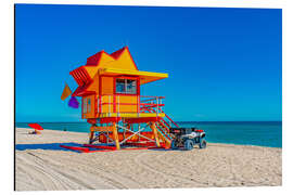 Magnettafel Miami Beach - Art-déco-Strandhaus I