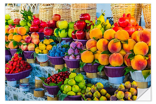 Sticker mural Fruits at the GUM market in Yerevan