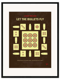 Impressão artística com moldura Let the Bullets Fly