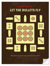 Selvklebende plakat Let the Bullets Fly