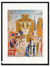 Gerahmter Kunstdruck The Cathedrals of Wall Street
